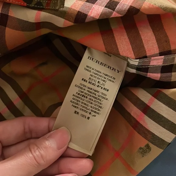 Burberry graffiti print vintage check shirt